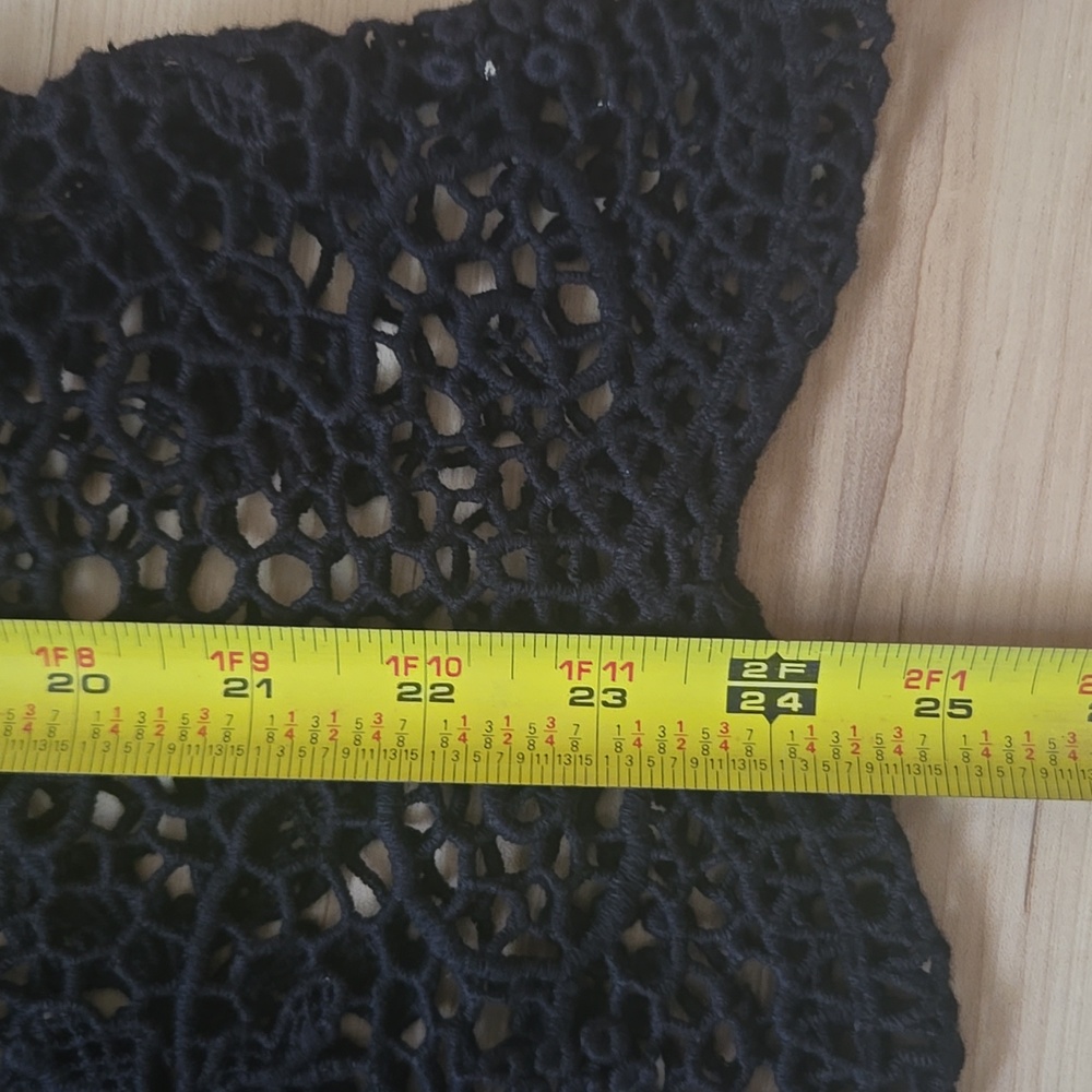 Johnny Was Black Eyelet & Crochet Lace Top - Picture 7 of 7